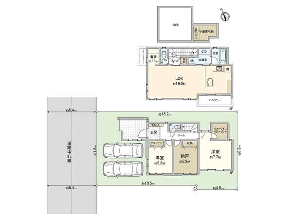 武蔵野市吉祥寺東町一丁目 新築戸建 A号棟 間取図(平面図)