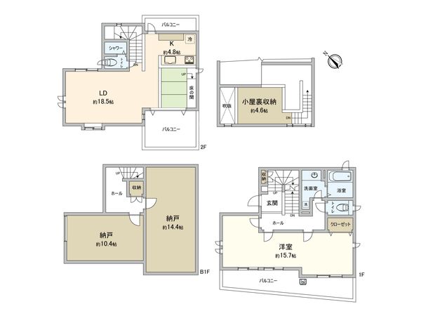 三鷹市井の頭1丁目 戸建 間取図(平面図) 三鷹市井の頭1丁目 戸建 間取図(平面図)