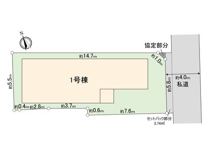 杉並区松庵1丁目 戸建 間取図(平面図)