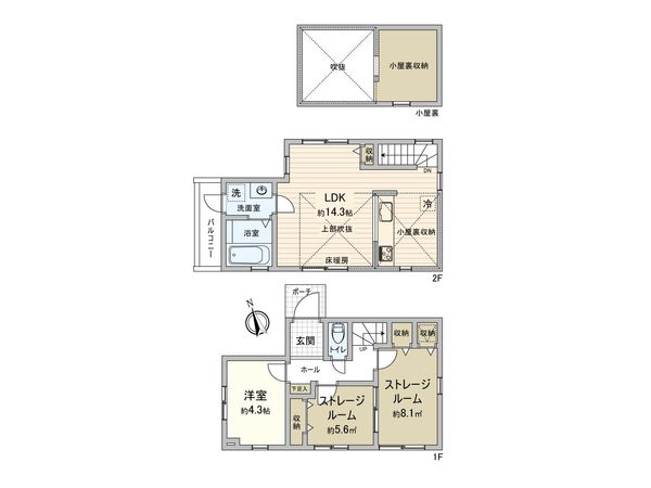武蔵野市吉祥寺南町5丁目 戸建 間取図(平面図)