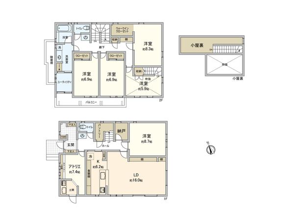 武蔵野市吉祥寺本町4丁目 戸建 間取図(平面図) 武蔵野市吉祥寺本町4丁目 戸建 間取図(平面図)