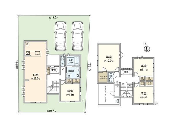 武蔵野市吉祥寺北町1丁目 戸建 間取図(平面図) 武蔵野市吉祥寺北町1丁目 戸建 間取図(平面図)