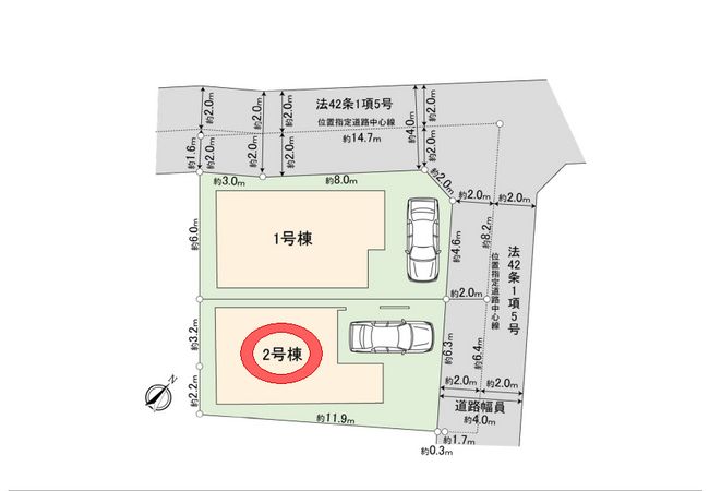 三鷹市牟礼6丁目 戸建 2号棟 間取図(平面図) 三鷹市牟礼6丁目 戸建 2号棟 間取図(平面図)