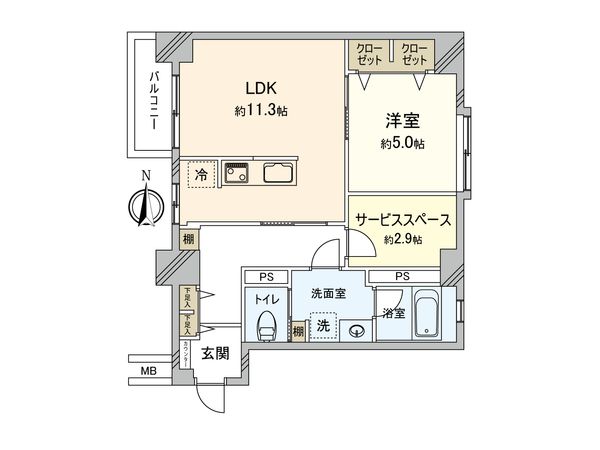 吉祥寺マンション 間取図(平面図) 吉祥寺マンション 間取図(平面図)