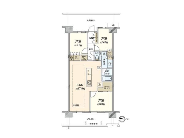 プラウドシティ吉祥寺 間取図(平面図)