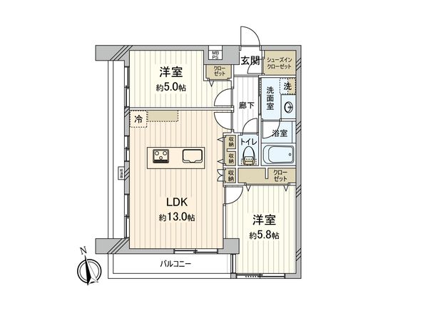 ベルハイム西荻窪第3 間取図(平面図)