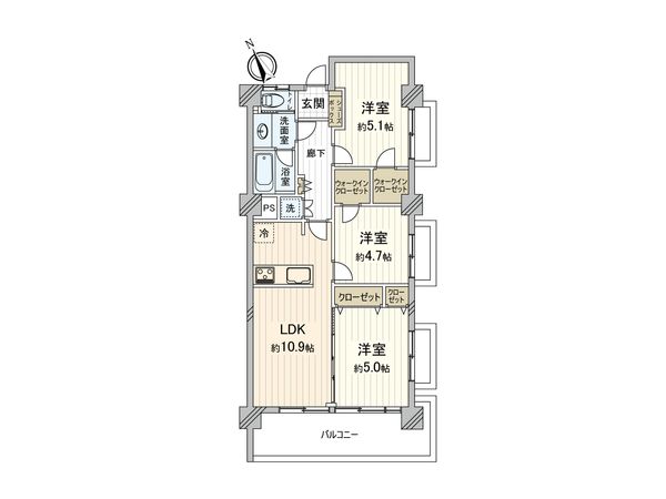 吉祥寺サマリヤマンション 間取図(平面図) 吉祥寺サマリヤマンション 間取図(平面図)