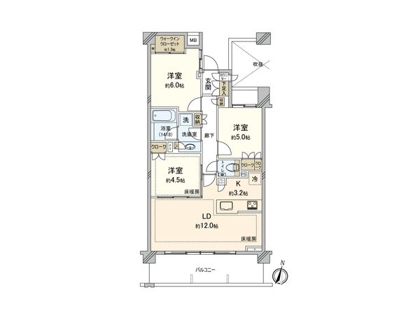 パークホームズ吉祥寺北ザガーデン 間取図(平面図) パークホームズ吉祥寺北ザガーデン 間取図(平面図)