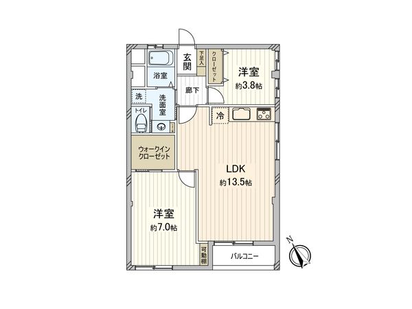 井の頭公園コーポラス 間取図(平面図)