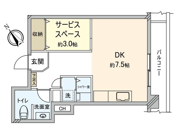 三田吉祥寺コーポ 間取図(平面図) 三田吉祥寺コーポ 間取図(平面図)
