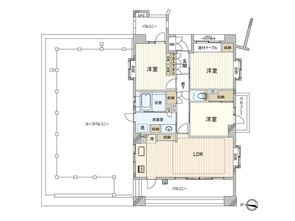 パークハウス吉祥寺トリニファイ 間取図(平面図)