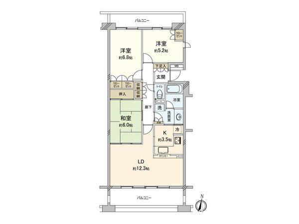 吉祥寺南パークホームズ 間取図(平面図) 吉祥寺南パークホームズ 間取図(平面図)