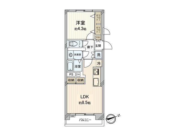 三田吉祥寺コーポ 間取図(平面図)