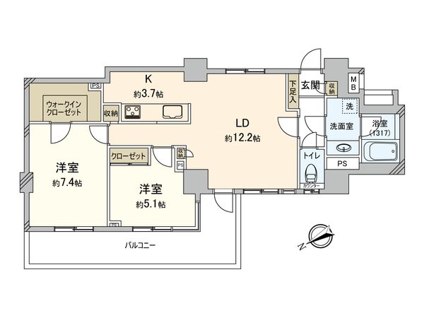 グローリオ吉祥寺本町 間取図(平面図) グローリオ吉祥寺本町 間取図(平面図)