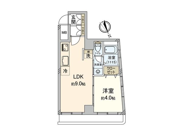 マンション三鷹台 間取図(平面図) 間取図(平面図)