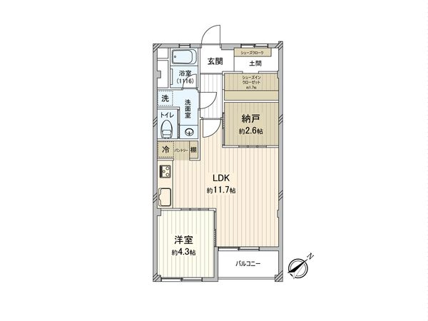 井の頭公園コーポラス 間取図(平面図) 井の頭公園コーポラス 間取図(平面図)