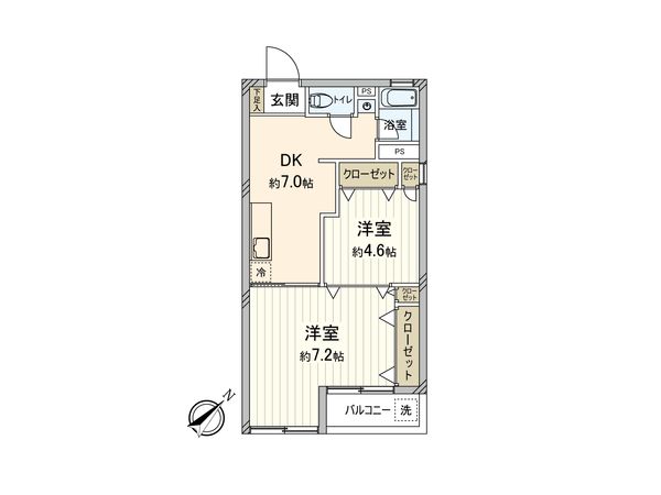 井の頭公園コーポラス 間取図(平面図)