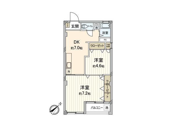 井の頭公園コーポラス 間取図(平面図)