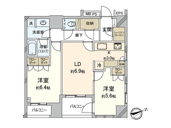サンウッド吉祥寺フラッツ 間取図(平面図) 間取図(平面図)