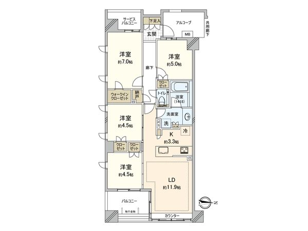ヴィークコート吉祥寺通り 間取図(平面図)