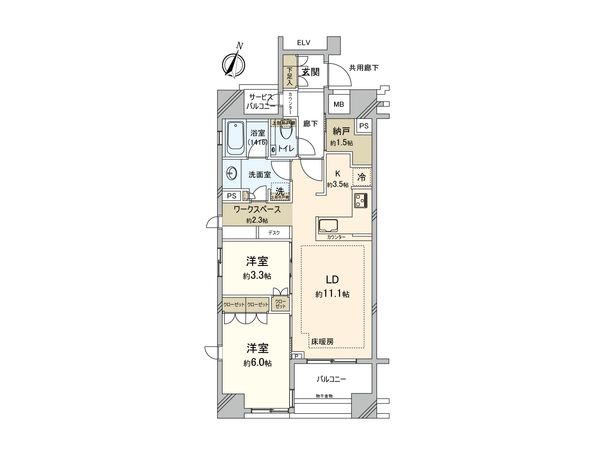 クレヴィア本郷春日ステーションフロント 間取図(平面図) クレヴィア本郷春日ステーションフロント 間取図(平面図)
