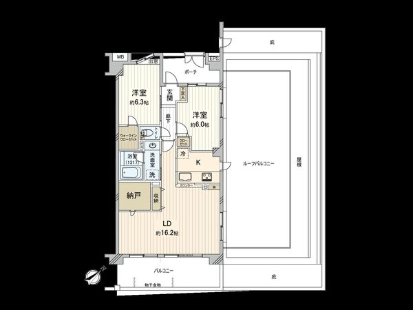 ナイスパークステイツ吉祥寺サウスコート 間取図(平面図) ナイスパークステイツ吉祥寺サウスコート 間取図(平面図)