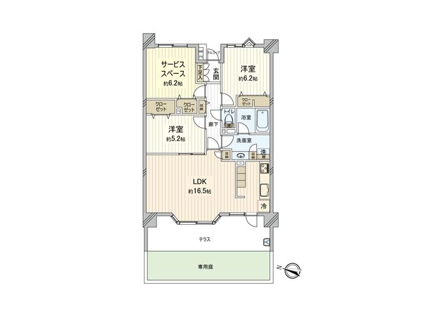 レクセルマンション三鷹の森 間取図(平面図) レクセルマンション三鷹の森 間取図(平面図)