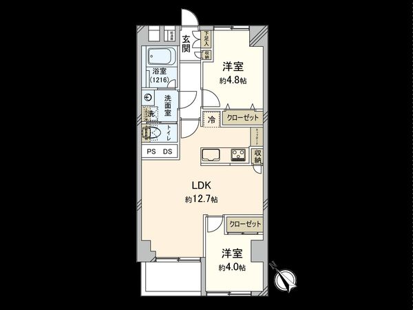 迦葉武蔵野第3マンション 間取図(平面図) 迦葉武蔵野第3マンション 間取図(平面図)
