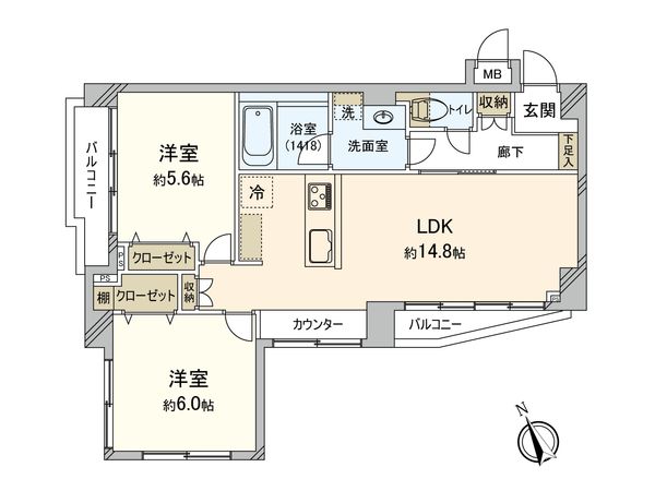 吉祥寺オリンピックマンション 間取図(平面図) 吉祥寺オリンピックマンション 間取図(平面図)