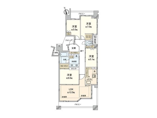 パークスクエア吉祥寺本町 間取図(平面図)