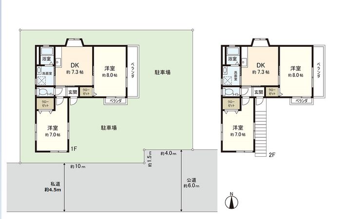 練馬区関町南3丁目 アパート 間取図(平面図) 練馬区関町南3丁目 アパート 間取図(平面図)