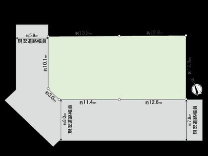 国立市富士見台1丁目 土地 区画図