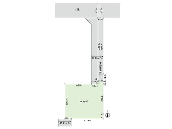 国立市中1丁目 土地 区画図 国立市中1丁目 土地 区画図
