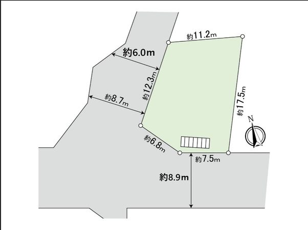 国分寺市内藤1丁目 土地 区画図