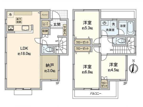 建物プラン例 (間取り図)