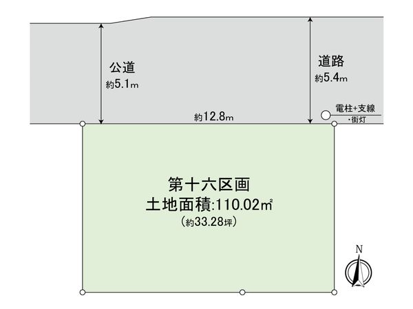 国立市東3丁目 16区画 区画図