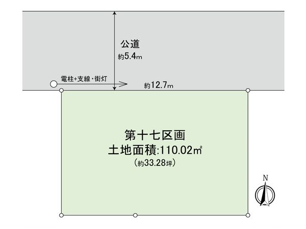 国立市東3丁目 17区画 区画図