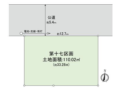 国立市東3丁目 17区画 区画図