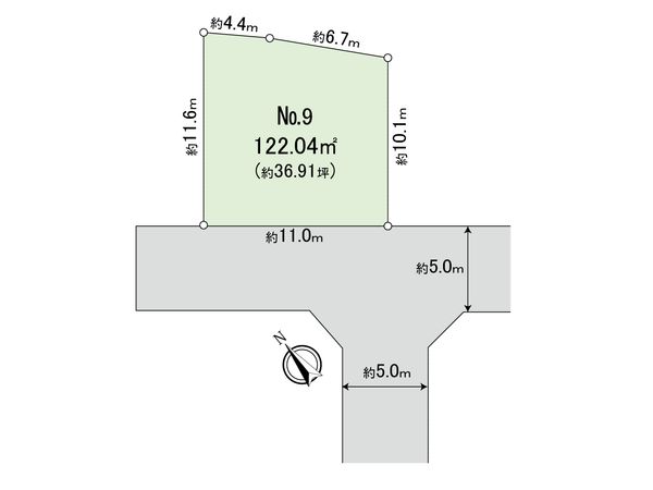 国立市谷保 9区画 区画図 国立市谷保 9区画 区画図