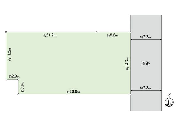 国分寺市光町2丁目 土地 区画図