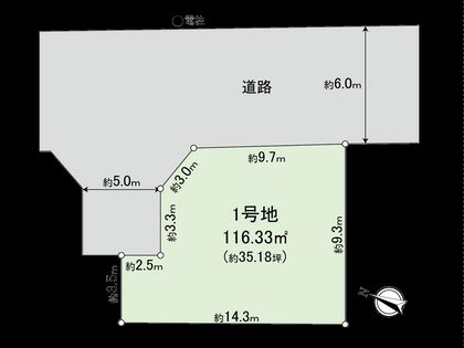 国分寺市高木町1丁目 1区画 区画図