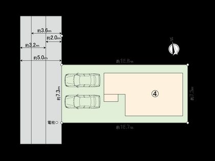 立川市若葉町1丁目 4区画 区画図