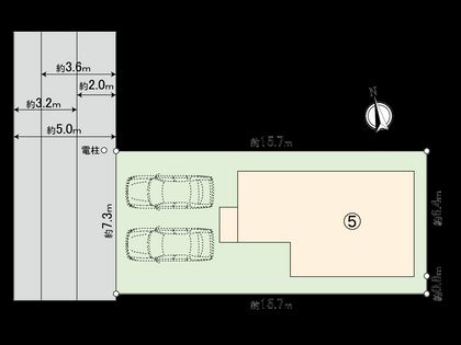 立川市若葉町1丁目 5区画 区画図