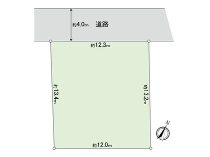 国分寺市富士本3丁目 土地 区画図