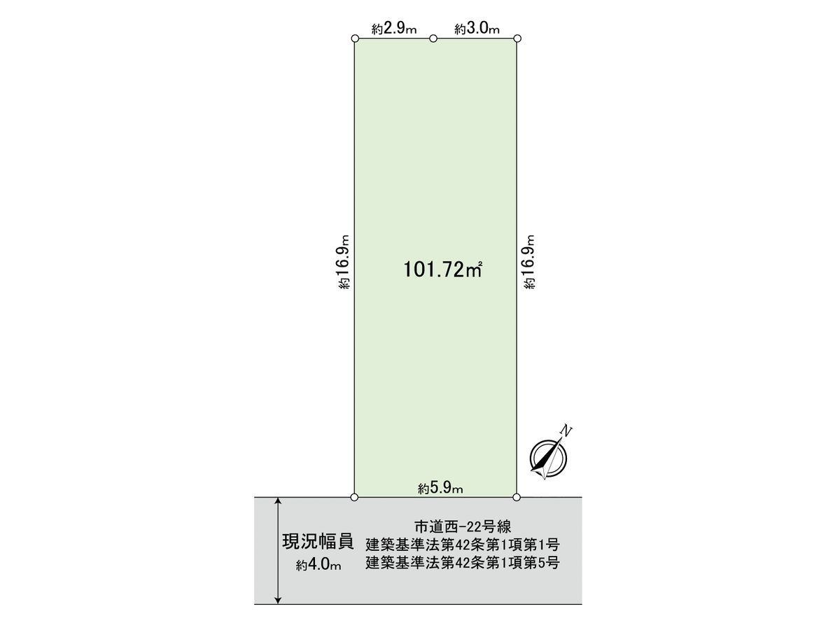国分寺市富士本1丁目 A区画 区画図 区画図