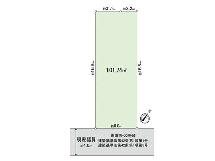 国分寺市富士本1丁目 C区画 区画図