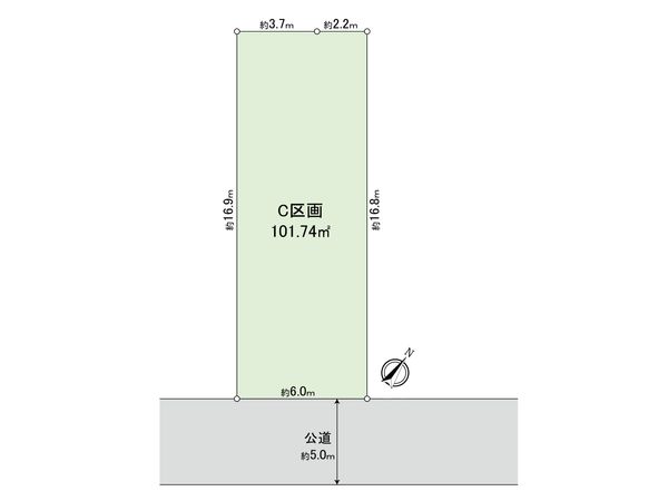 国分寺市富士本1丁目 C区画 区画図