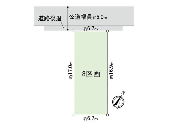 国分寺市富士本1丁目 8区画 区画図