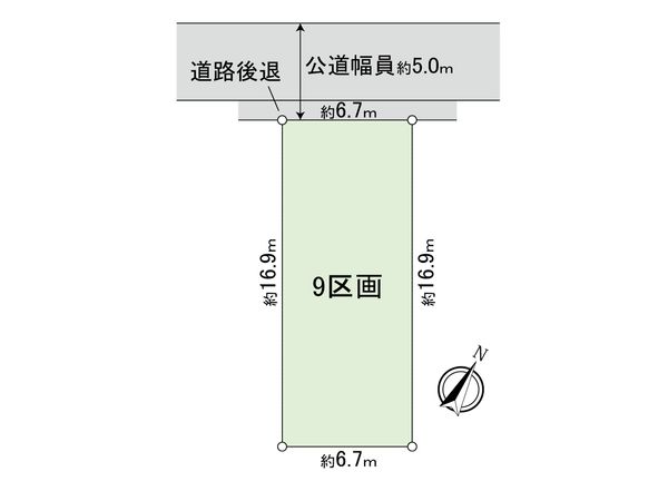 国分寺市富士本1丁目 9区画 区画図