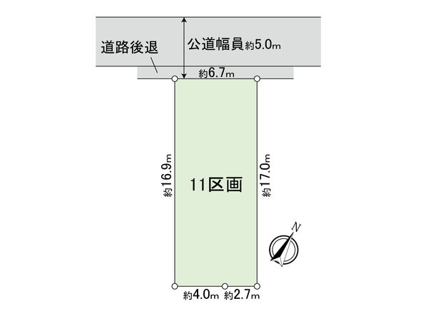国分寺市富士本1丁目 11区画 区画図